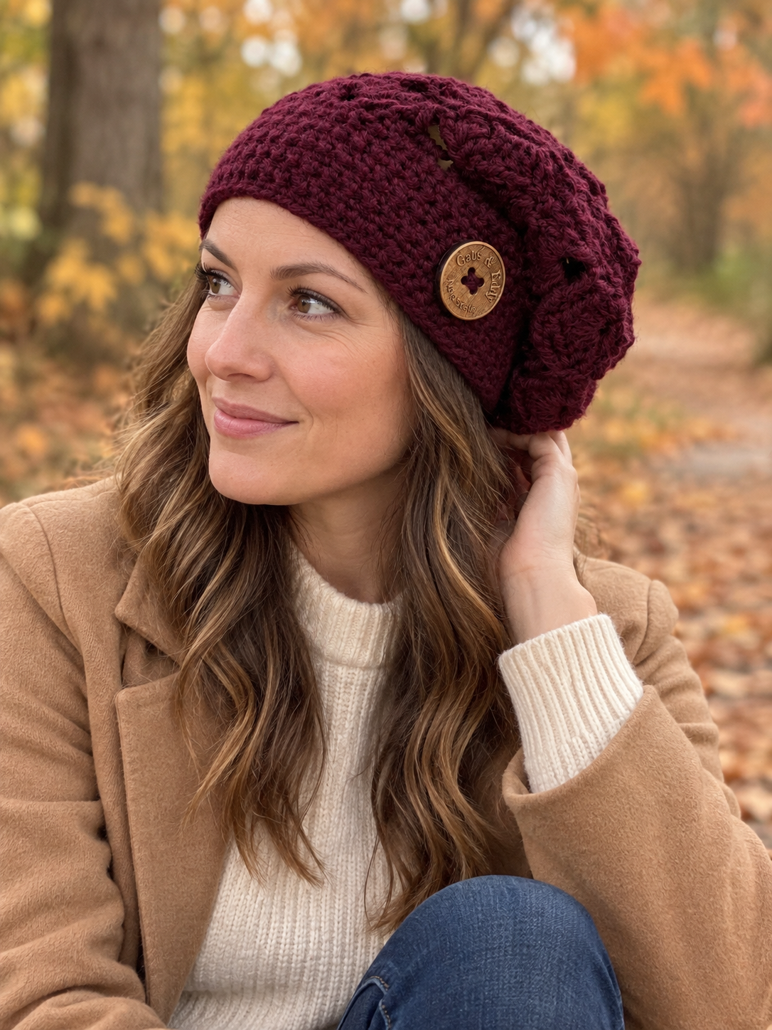 Soft Shell Beanie in Wine