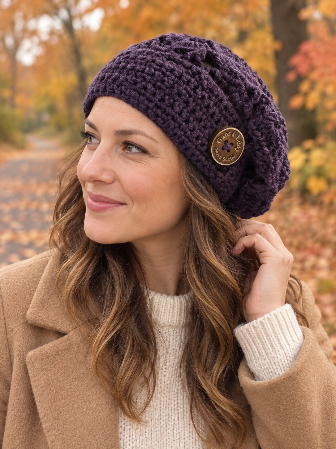 Soft Shell Beanie in Purple