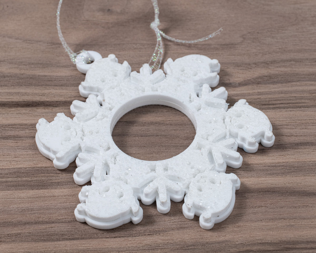 Magic Snowflake Christmas Tree Ornament - Acrylic Elf