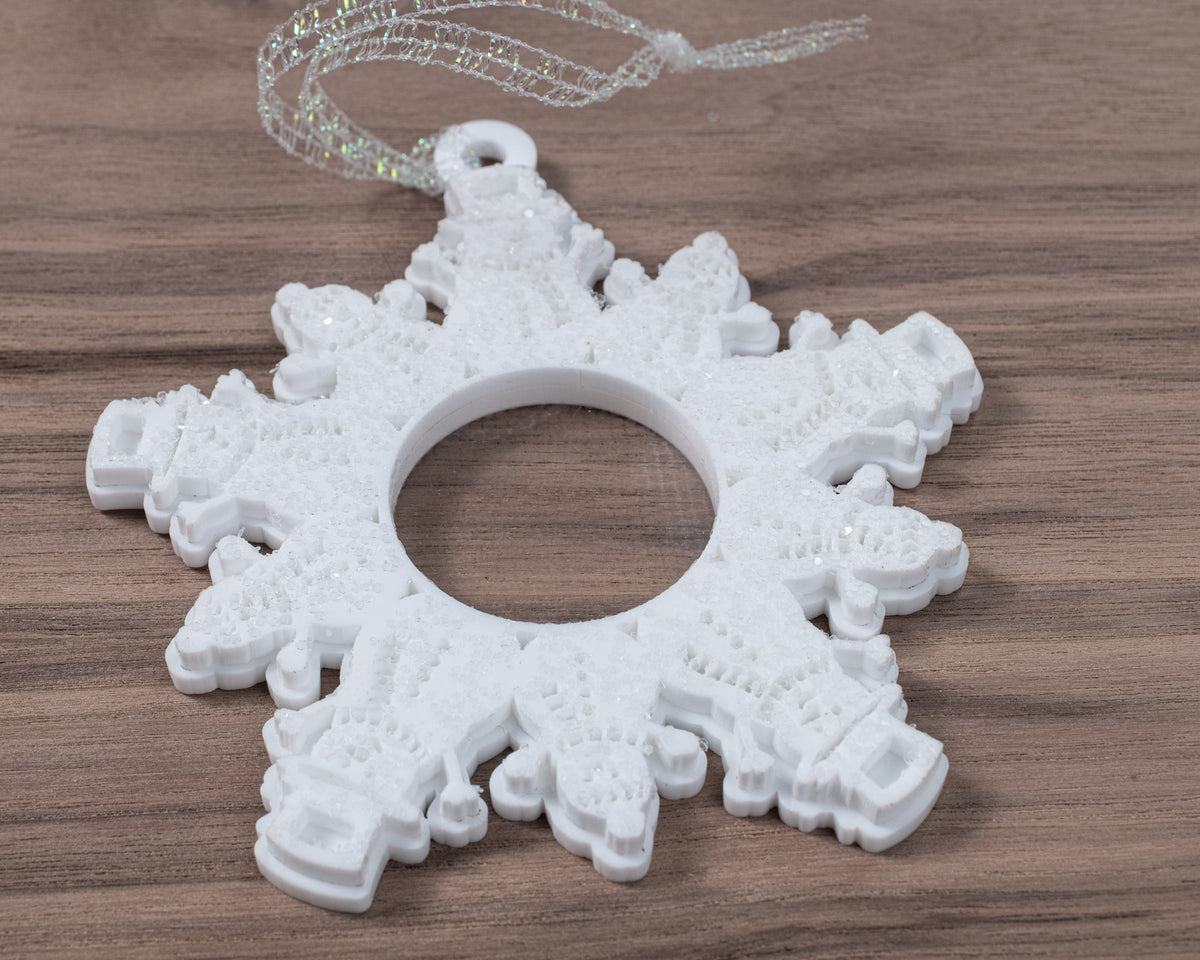 Magic Snowflake Christmas Tree Ornament - Acrylic Snowman