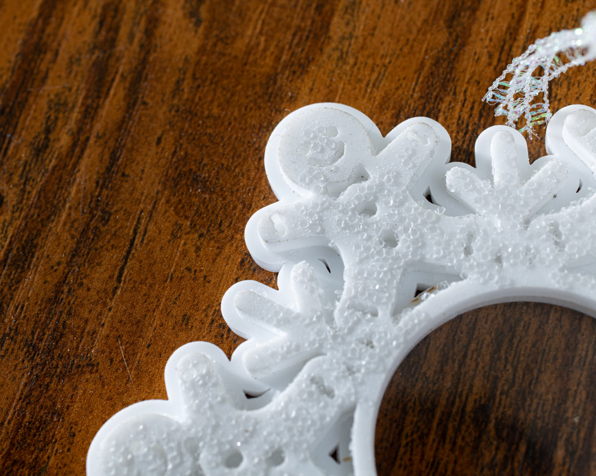 Magic Snowflake Christmas Tree Ornament - Acrylic Gingerbread Men