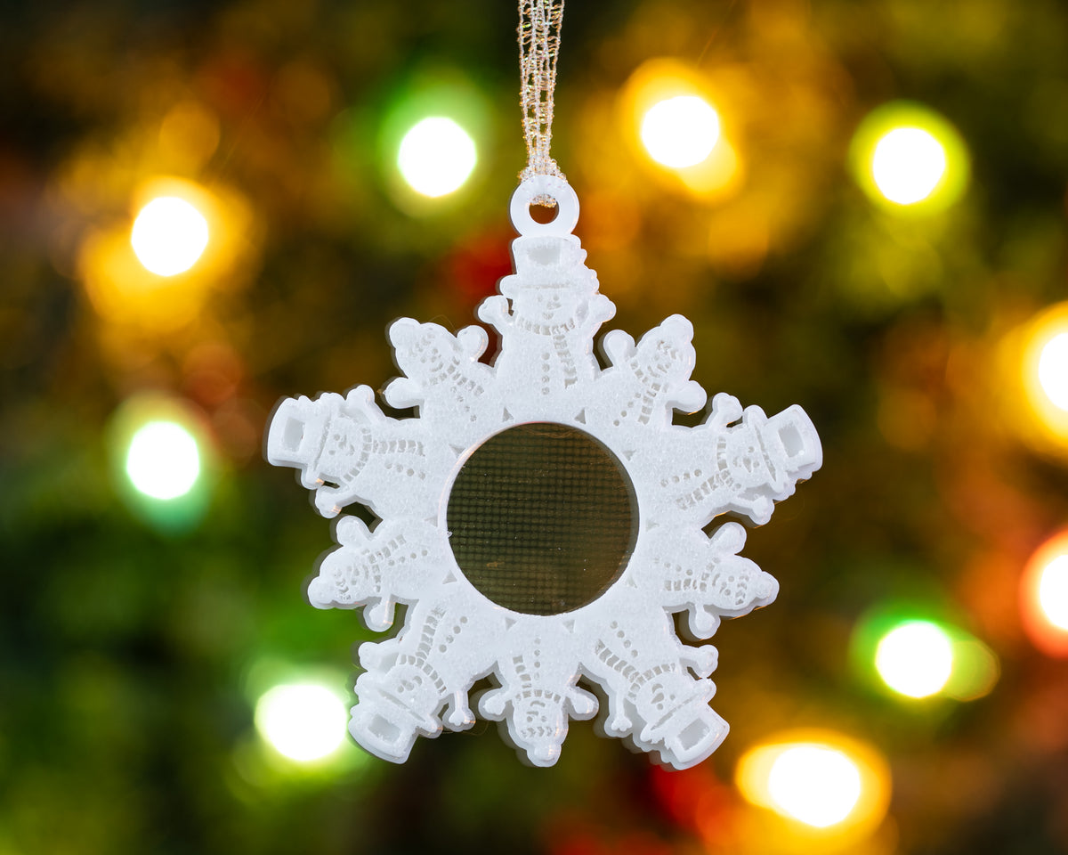 Magic Snowflake Christmas Tree Ornament - Acrylic Snowman