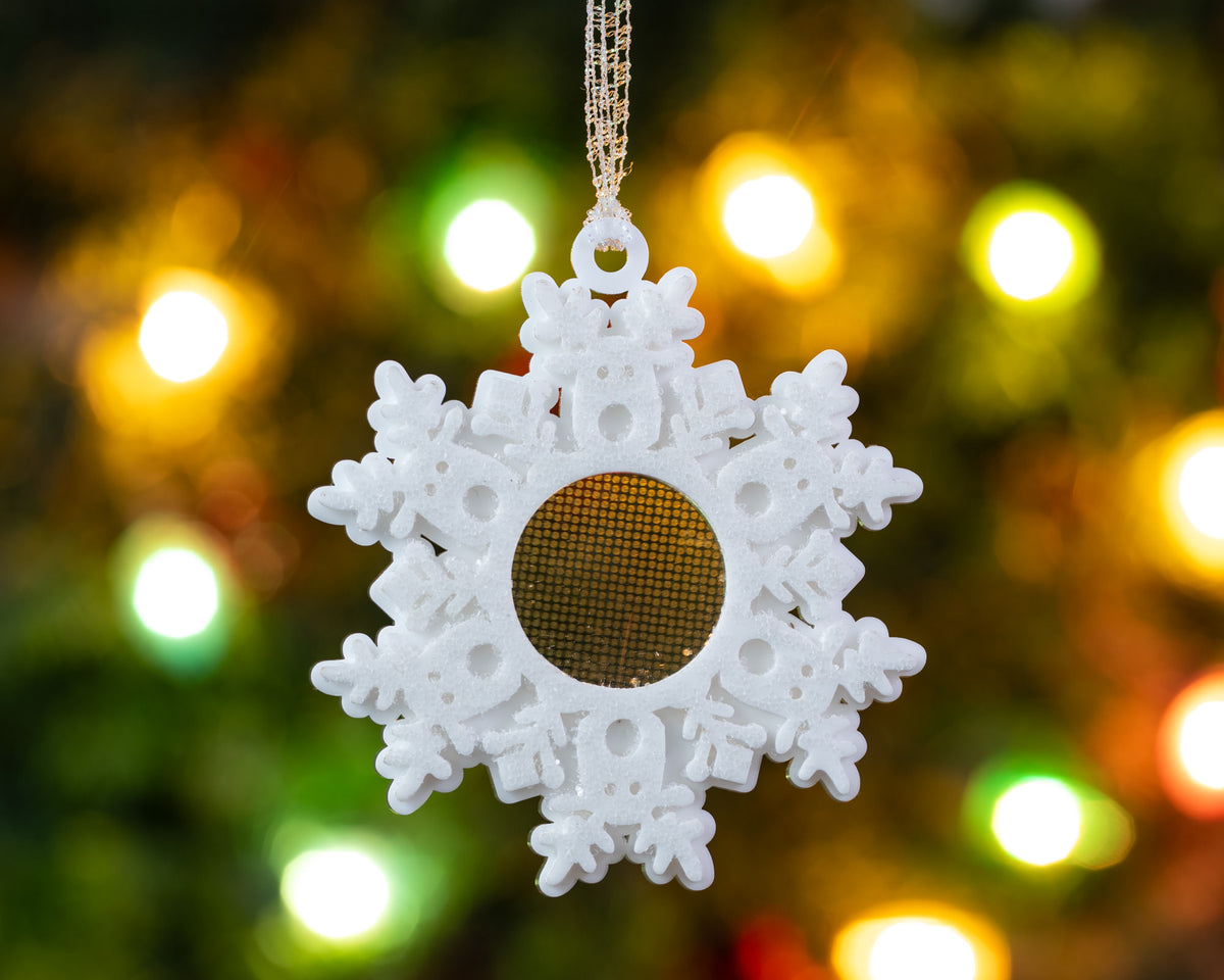 Magic Snowflake Christmas Tree Ornament - Acrylic Reindeer